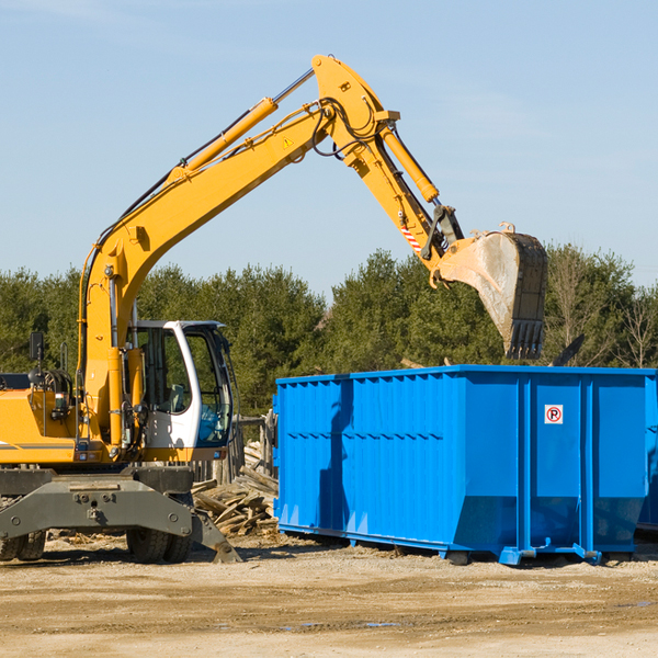 are there any restrictions on where a residential dumpster can be placed in Rosita